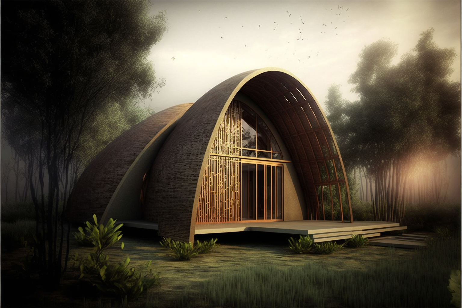 Bamboo house design